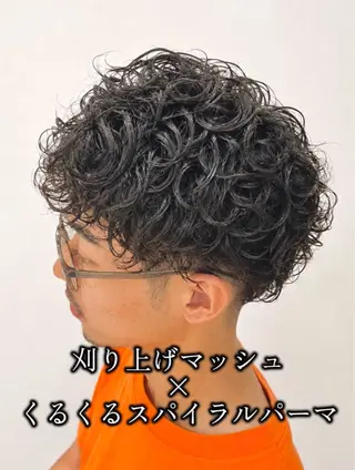 ショート パーマ メンズ メンズ特化/パーマ/ 髪質改善　高野奨馬のヘアスタイル