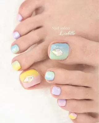 カラー ネイル Nail salon Lieblleのネイルデザイン