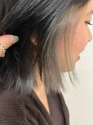 ショート カラー ハイトーンカラー🩵 耳ツボジュエリー👂のその他イメージ