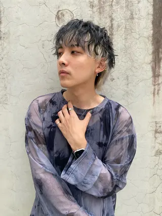 ショート カラー パーマ ヘアアレンジ メンズ メンズ特化酒井翔太 /メンズカット/名駅のヘアスタイル