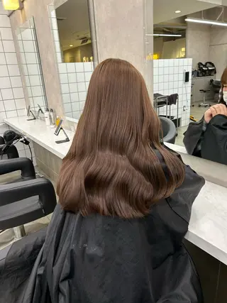 カラー 透明感ベージュ🤎 ナチュラルレイヤーのヘアスタイル