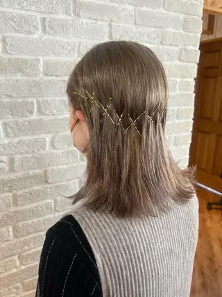 ミディアム カラー ヘアアレンジ Topstylist YUKIのヘアスタイル