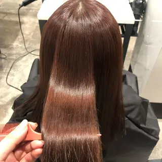 セミロング ヘアアレンジ 透明感カラー/レイヤ ーカット/Maoのヘアスタイル