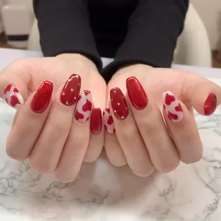 ネイル はな💎ネイル ワンホン、長さ出しのネイルデザイン