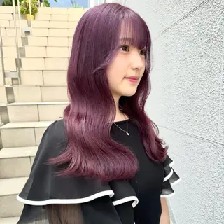 カラー ヘアアレンジ 💗💗韓国レイヤー yu-ki💗💗のヘアスタイル
