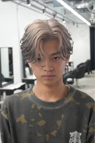 ミディアム メンズ 【pia】 江田岳斗のヘアスタイル