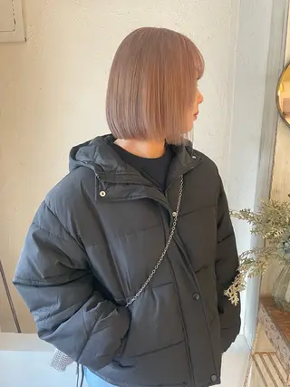 ショート カラー 🙃 透明感カラー/ボブのヘアスタイル