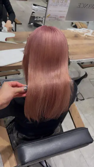 セミロング 石垣 凜のヘアスタイル