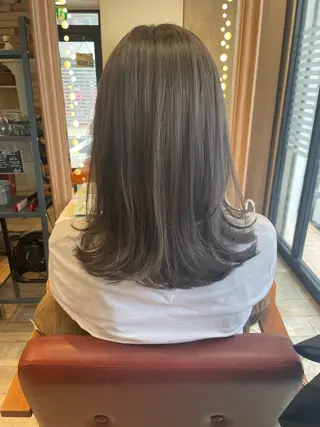 セミロング カラー ✨横須賀髪質改善✨️ 加藤 百音のヘアスタイル