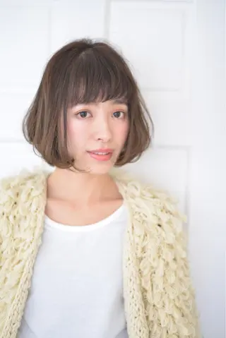 ショート ミディアム カラー ヘアアレンジ 【白髪ぼかし 専門GBG】自由が丘のヘアスタイル