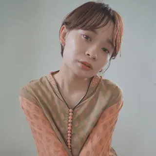 ショート カラー パーマ ヘアアレンジ ニュアンスヘア🌔 nanakoのヘアスタイル