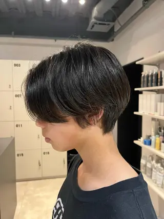 ショート メンズ うる艶カラー/恵比寿 ベージュ/丸山陽平のヘアスタイル