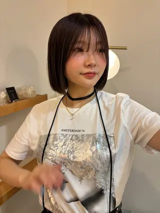 ショート カラー ブリーチなしカラー/ パーマ/おとは🦖♡のヘアスタイル