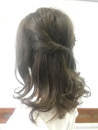 セミロング カラー ヘアアレンジ Rise Heart 中村 裕介のヘアスタイル