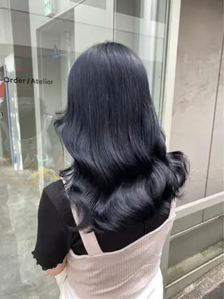 ロング カラー 💕コテ巻き風パーマ 💕KEIYA 💕のヘアスタイル