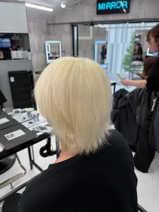 ショート カラー メンズ ☁️かずき☁️青.紫 推し活カラー💫のヘアスタイル