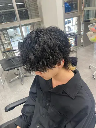 ショート カラー パーマ ヘアアレンジ メンズ キッズ ネイル マツエク・マツパ アイブロウ 🔥漢髪特化メンズ マネージャーYUKIのヘアスタイル