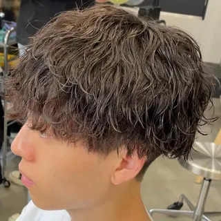ミディアム パーマ ヘアアレンジ メンズ fifth 石川 凪のヘアスタイル
