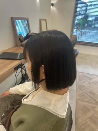 ミディアム カラー パーマ やまこし 美裕樹のヘアスタイル