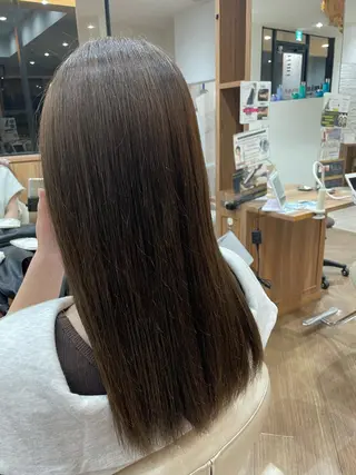 ロング カラー 堀口 鈴花のヘアスタイル