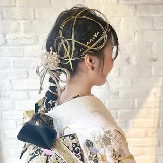 セミロング ヘアアレンジ kyoka .のヘアスタイル