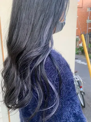 ロング カラー ブリーチなしWカラー ／レイヤー🎀マリノのヘアスタイル