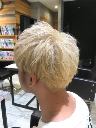 ミディアム カラー パーマ ヘアアレンジ メンズ キッズ ネイル マツエク・マツパ EnBlesS西宮 マンツーマン神道有基のヘアスタイル