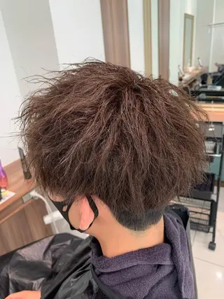 パーマ メンズ カットカラーモデル 募集中店長　伊熊祐紀のヘアスタイル