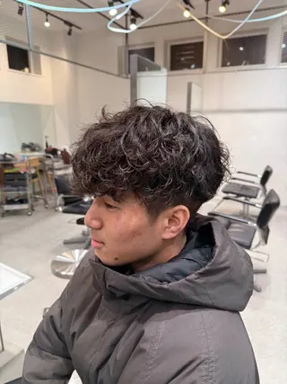 ショート パーマ fifth 村田 悠輔のヘアスタイル