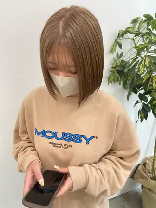 ショート カラー 🌼ハイライト透明感 🌼maiのヘアスタイル