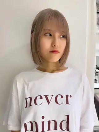ショート カラー ハイトーン/ボブ 🎀sonokaのヘアスタイル