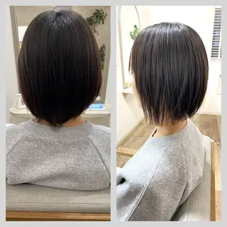 ショート パーマ 佐藤 沙也輝のヘアスタイル