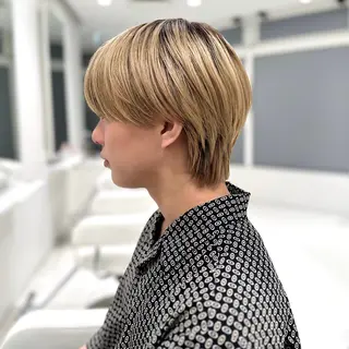 カラー メンズ 高島 悠吾のヘアスタイル