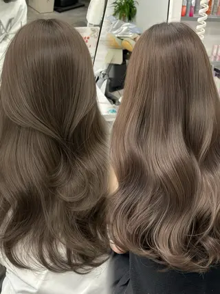 ロング カラー 透明感カラー 古山 結季🌙🖤のヘアスタイル