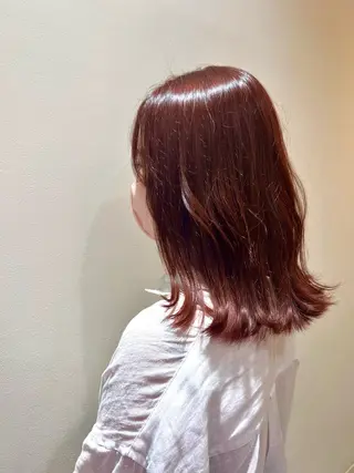 ミディアム ✨艶髪／透明感カラー ミユ💜のヘアスタイル