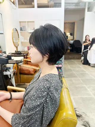 ショート カラー 👑銀座ショート/ 絶壁補正/金子涼👑のヘアスタイル