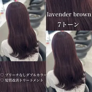 カラー 🤍ブリーチなし ブラウンhimi🤍のヘアスタイル
