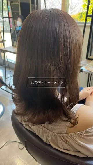 セミロング 縮毛矯正/髪質改善/ HARUのヘアスタイル