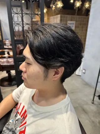 ショート パーマ 髙橋遥 /メンズカットのヘアスタイル