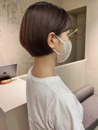 ショート 西山 紗耶香🪽 透明感カラー/ボブのヘアスタイル