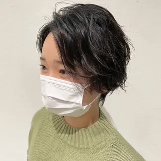 ショート パーマ 村上 遥香 店長スタイリストのヘアスタイル