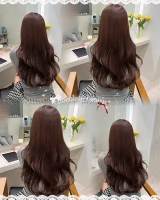 ロング カラー 菅村 緋莉🎀ガーリーヘアのヘアスタイル