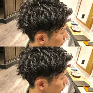 パーマ メンズ 佐藤 和弥のヘアスタイル
