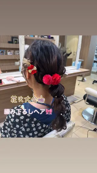 ヘアアレンジ 横浜/韓国/レイヤー カット/ユイナ🎀のヘアスタイル