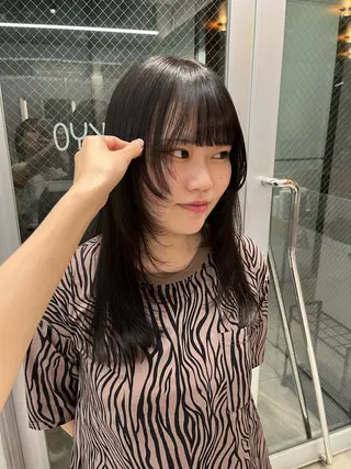 ロング カラー ボブ&顔まわりレ イヤー♡TOMOE♡のヘアスタイル