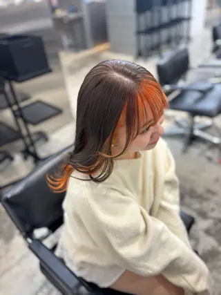 ミディアム カラー レイヤー sala 推しカラー職人🎀のヘアスタイル