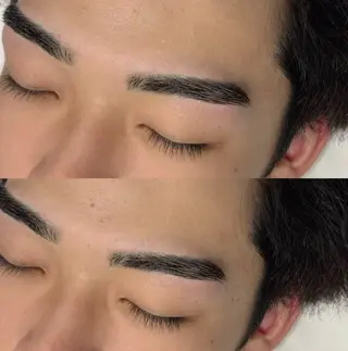 メンズ アイブロウ WHITE LASH yuiのマツエク・マツパデザイン