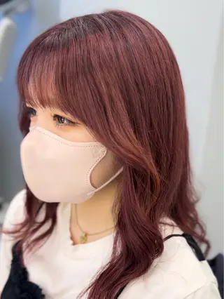 ミディアム カラー 最高級髪質改善🥇 小玉美菜のヘアスタイル