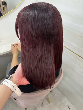 ミディアム カラー 🤍あみ🤍暗髪オリ ーブ特化🌿髪質改善のヘアスタイル