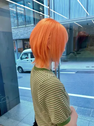 ミディアム カラー カット・ダブルカラー TAIGAのヘアスタイル
